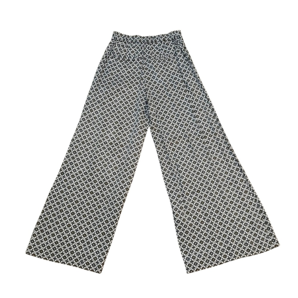 Maeve Anthropologie Callan Wide Leg Pants Geometric Print Viscose Breezy Flowy 0 - Picture 3 of 9